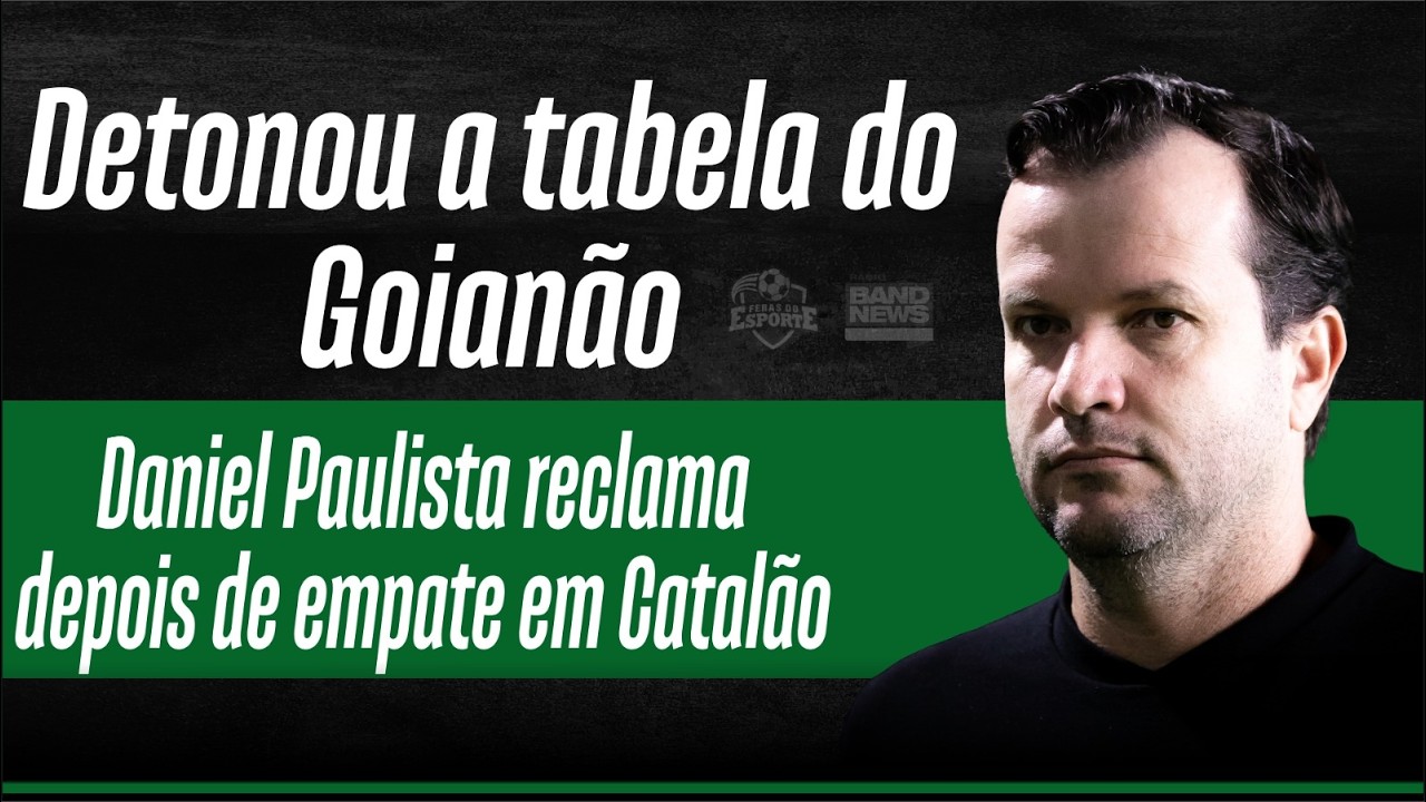 Goiás empata em Catalão, e Daniel Paulista reclama de calendário: “prejudica muito”