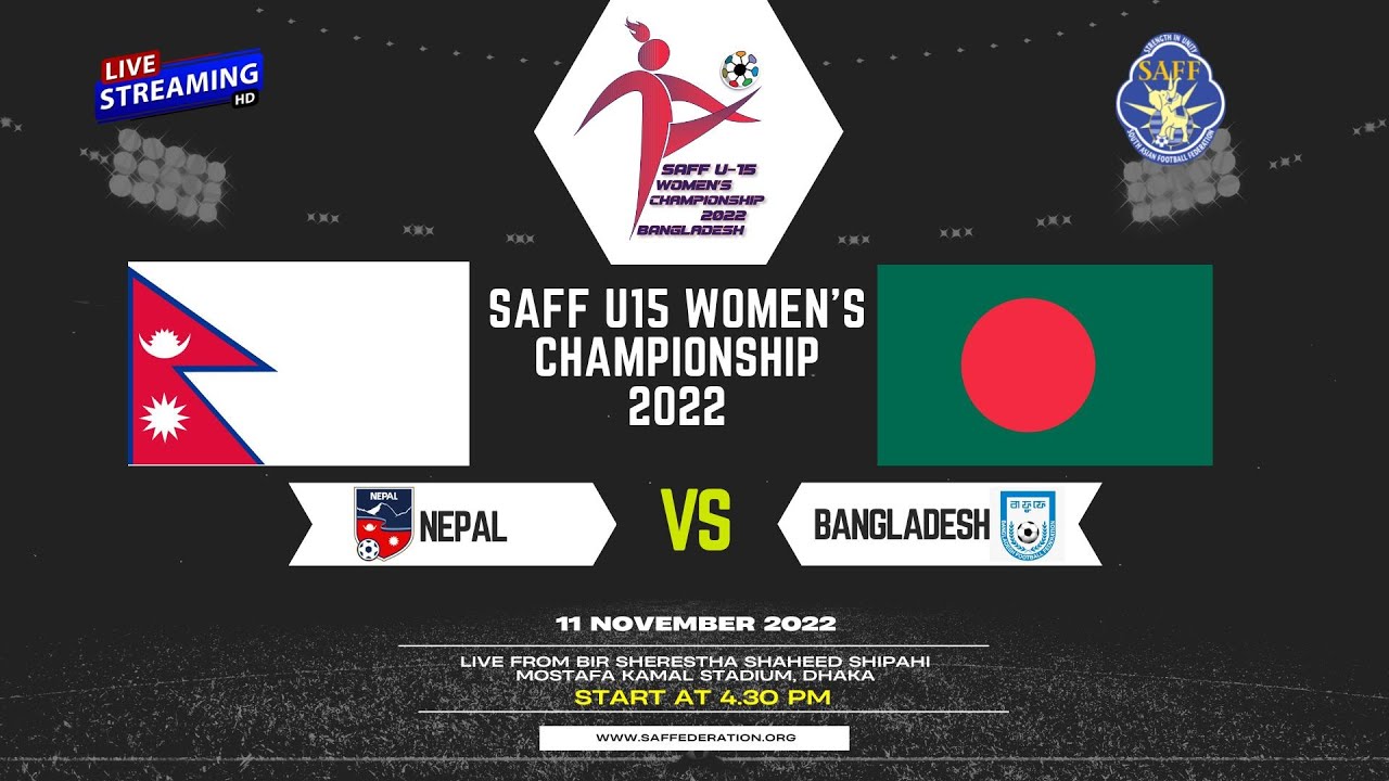 LIVE | Nepal vs Bangladesh | SAFF U-15 Women's Championship 2022