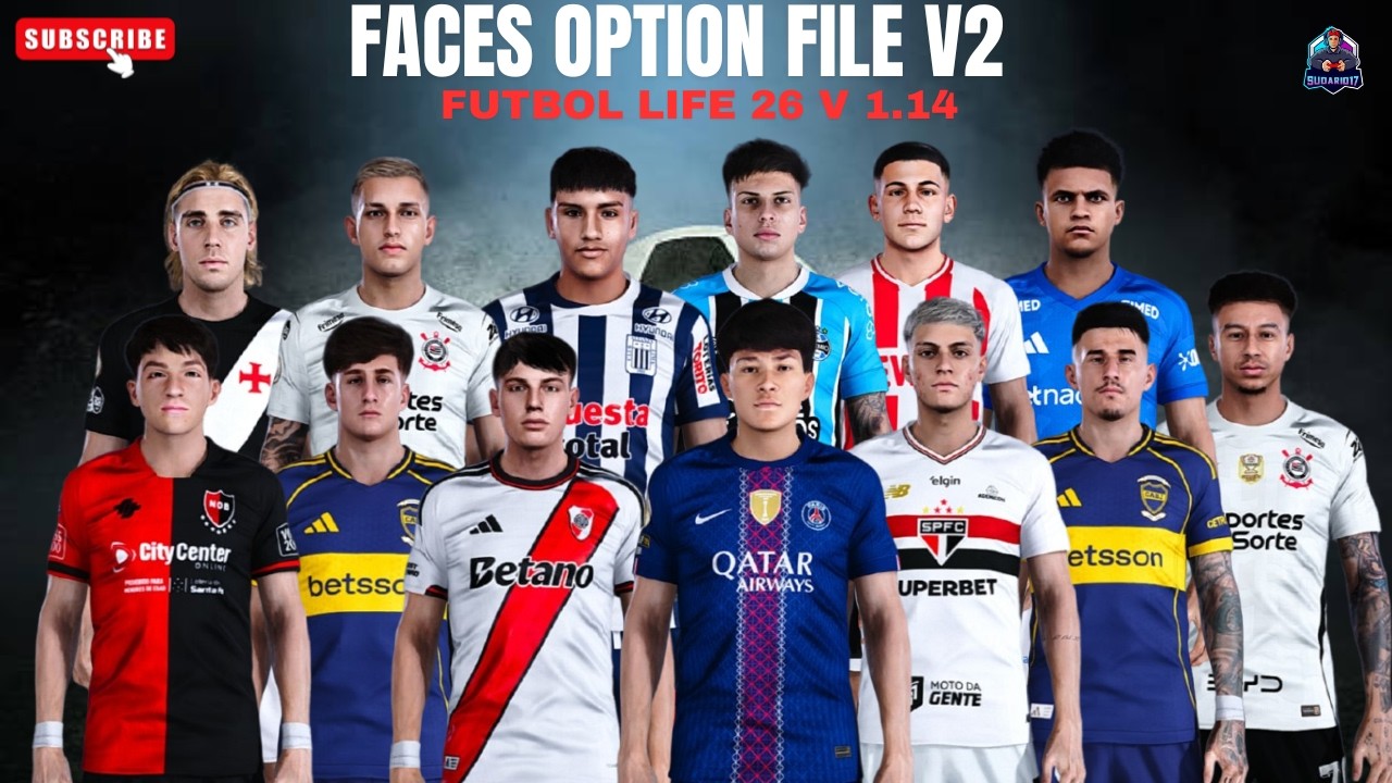 FACES OPTION FILE V2 - FUTBOL LIFE 26 V 1.4 🎮🔥