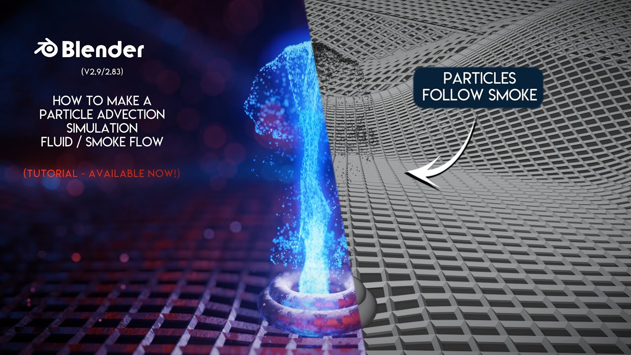 Blender | How to make a Particle Advection Simulation | Fluid / Smoke Flow | EEVEE - TUTORIAL