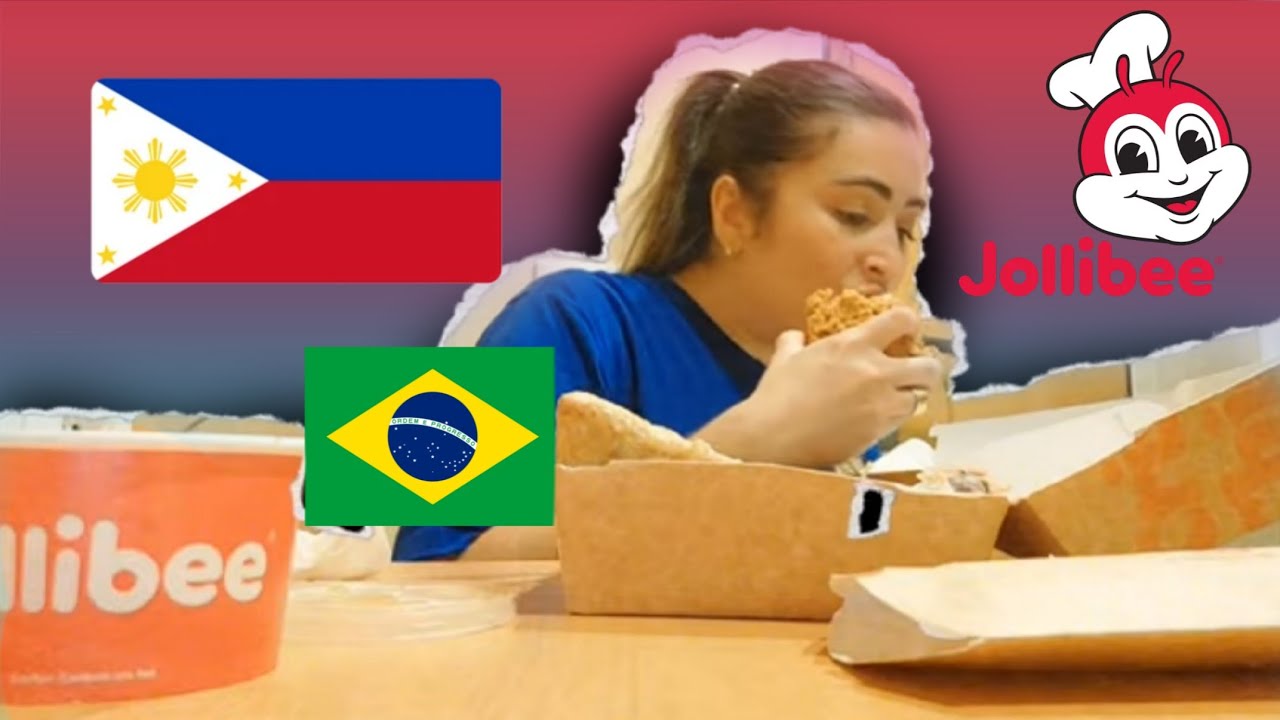 БРАЗИЛЬЦЫ ПРОБУЮТ ФИЛИППИНСКИЙ ФАСТФУД JOLIBEE #filipinovlogger #jolibee #filipinofood