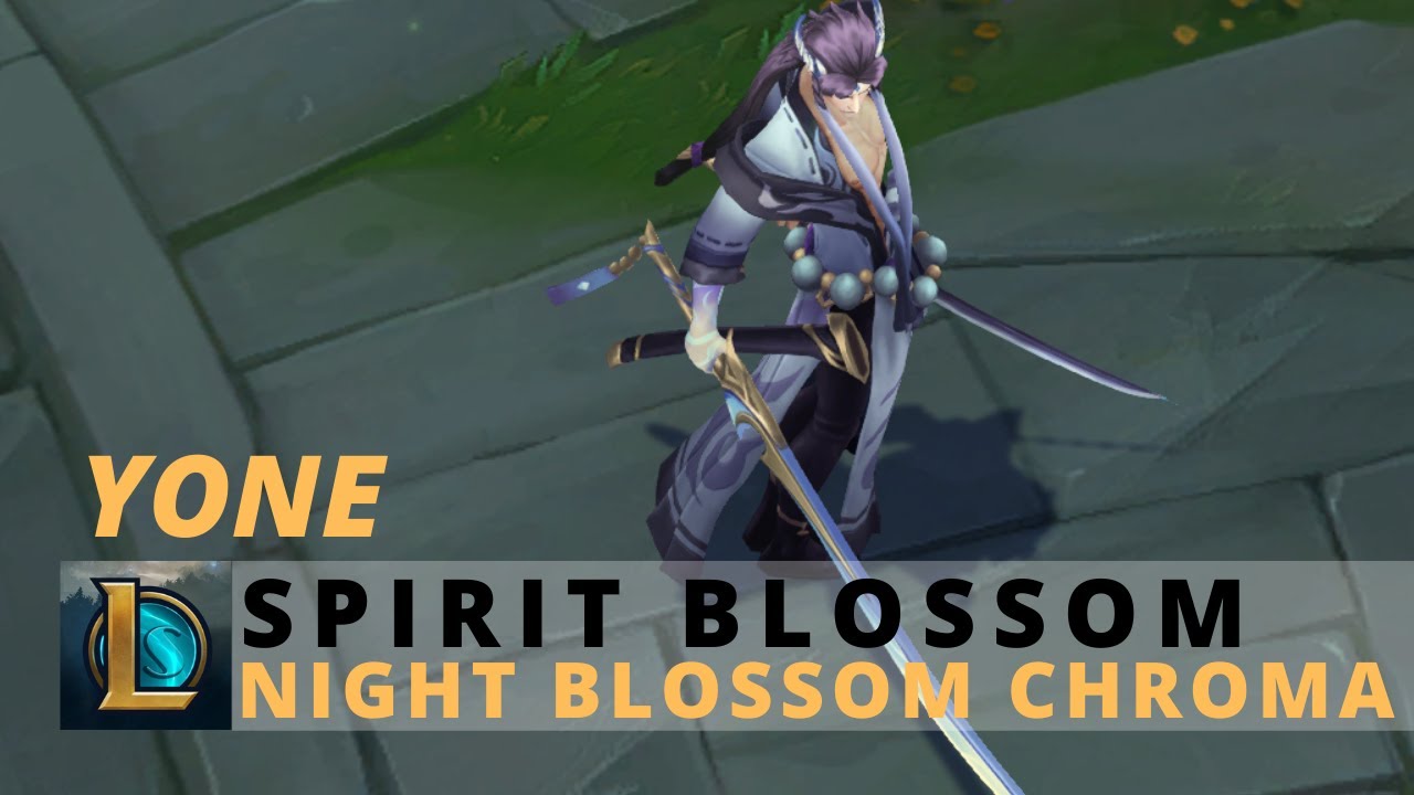 Spirit Blossom Yone Night Blossom Chroma - League Of Legends