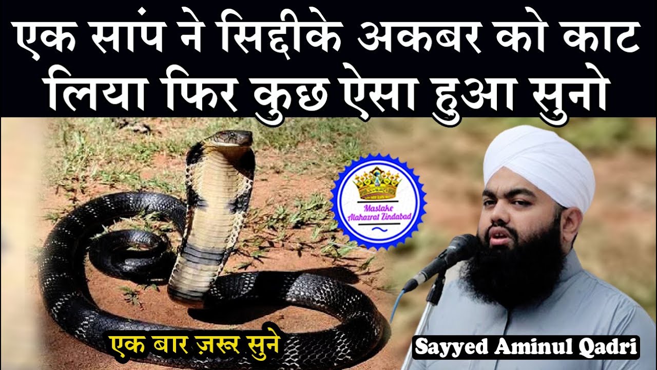 Hazaron Saal Purane Sanp Ne Abu bakar Siddique Ko Kaat Liye Phir Kya Hua Sayyed Aminul Qadri