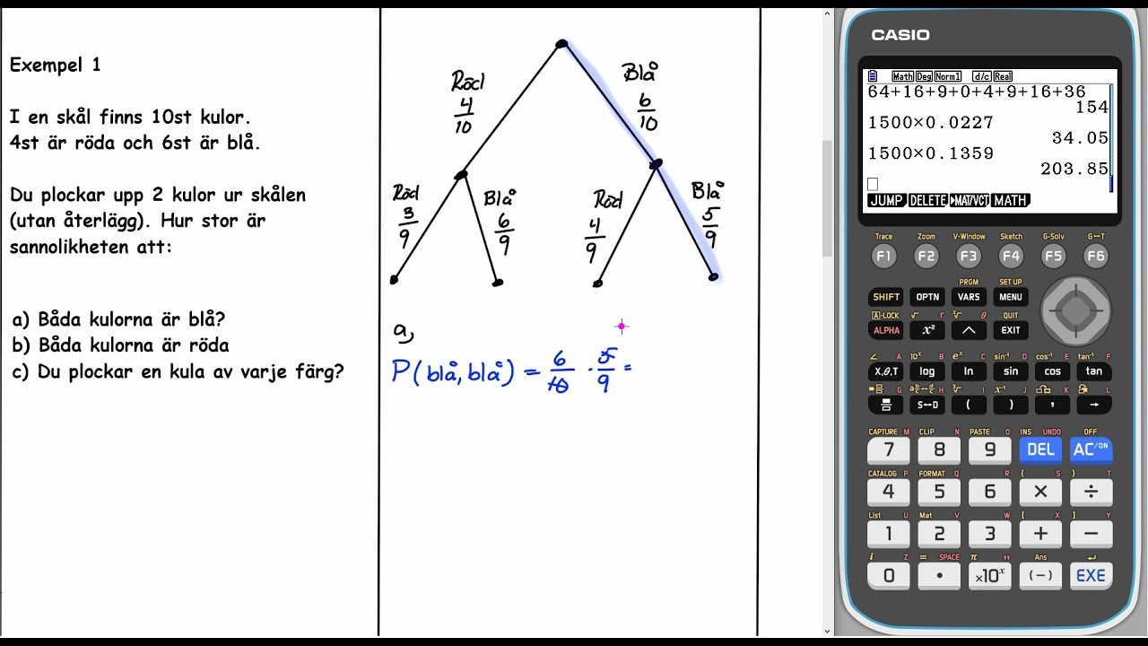 Genomgång matematik 1 Beroende händelser