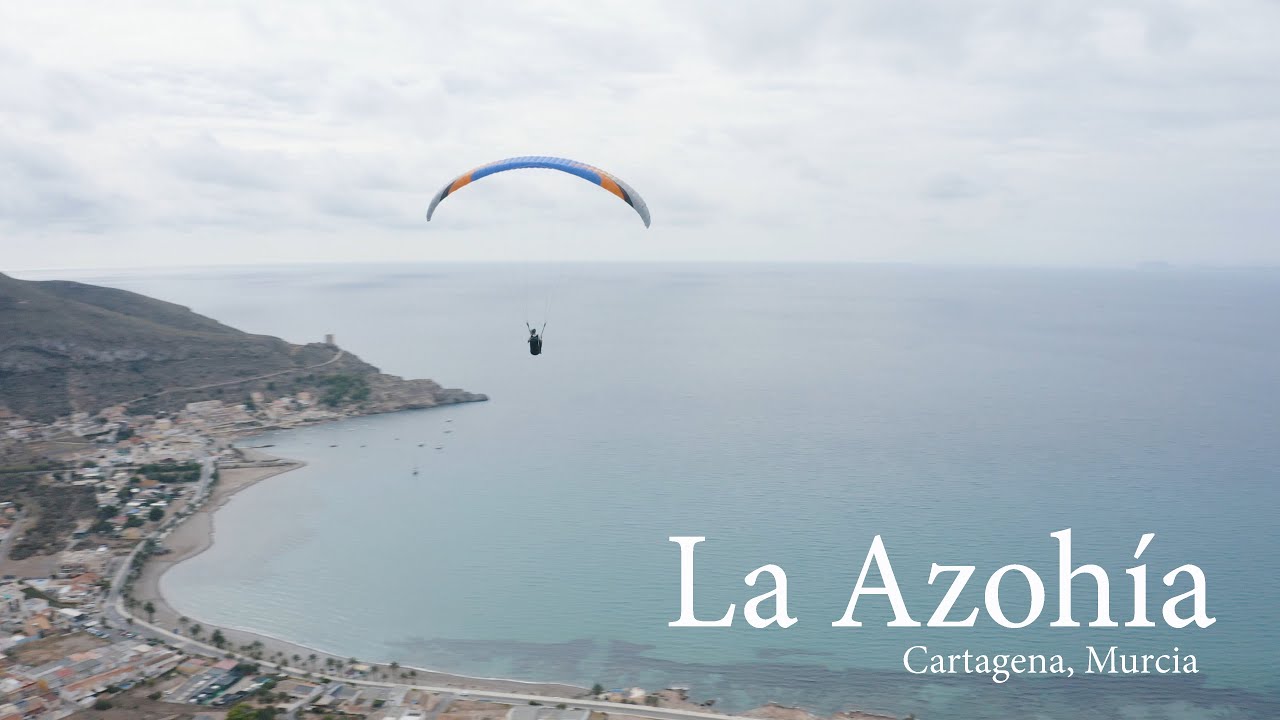 Paragliding in La Azohia, Cartagena (Murcia) | Drone views 4K