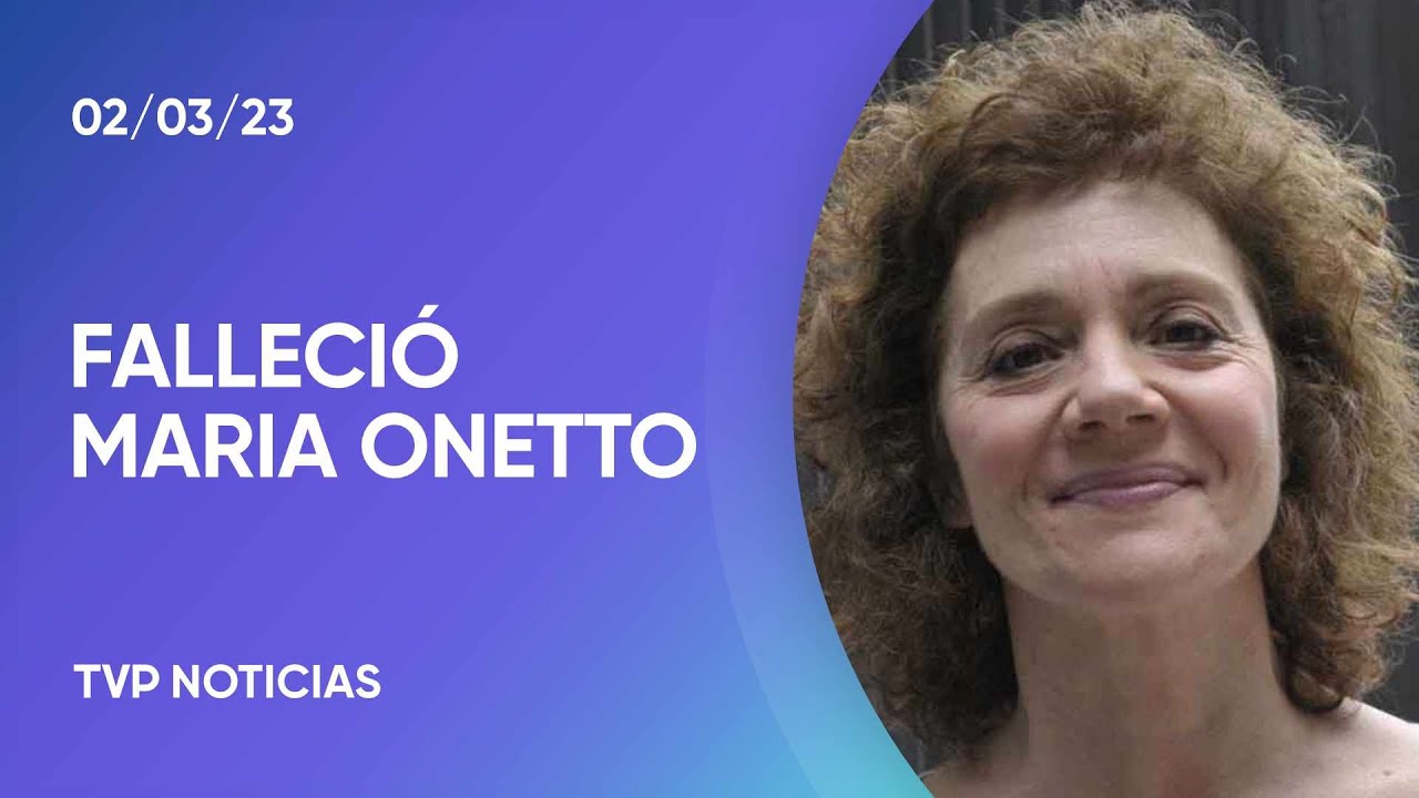 Murió la actriz María Onetto
