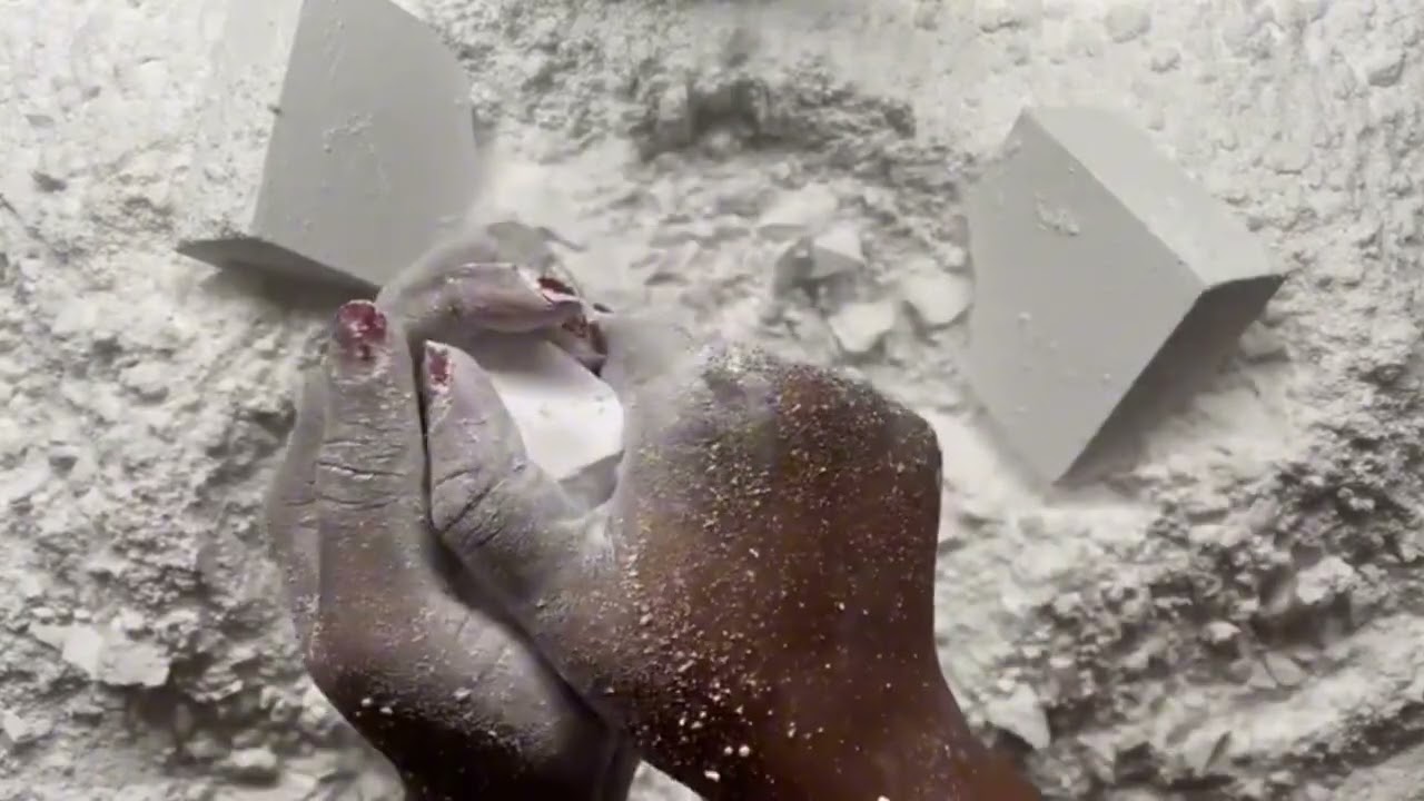 fresh crunchy dusty gym chalk crush asmr | sleep aid | oddly satisfying