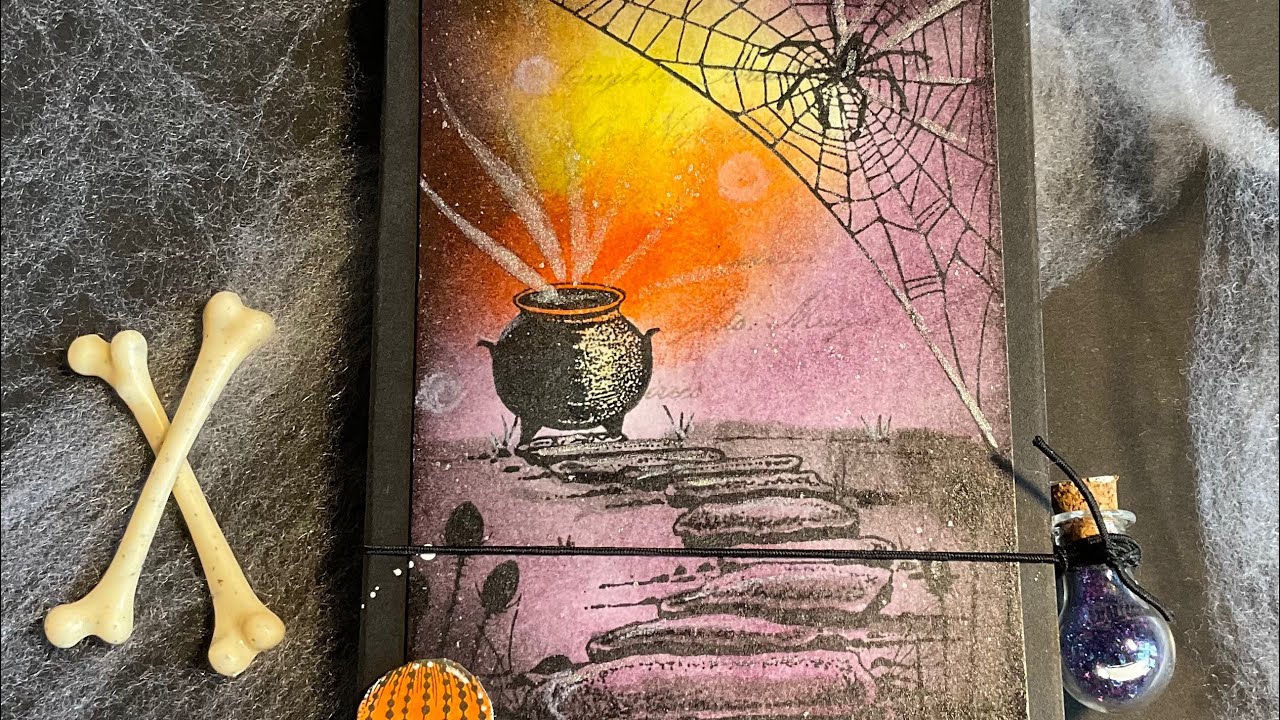 Halloween Book part 1 by Jo Rice #laviniastamps
