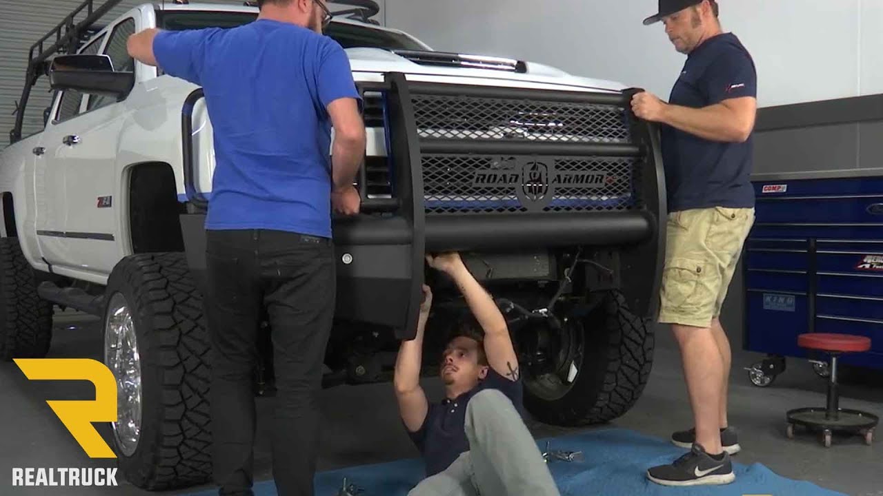 How to Install Road Armor Vaquero Guard Front Bumper on a 2017 Chevy Silverado 2500