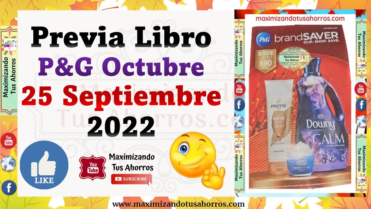 Previa Libro de Cupones P&G Octubre 👉🏻9/25/22