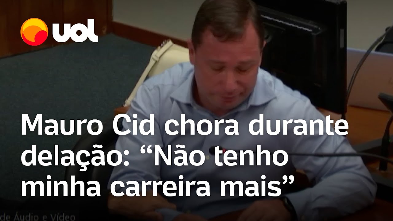 Mauro Cid chora durante delação premiada: 'Não tenho minha carreira mais'; veja vídeo