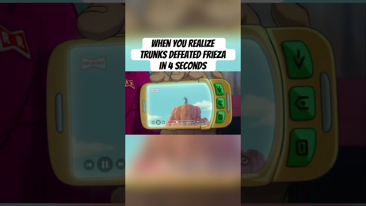 Trunks Killed Frieza in 4 Seconds! #dragonball #dragonballz #anime