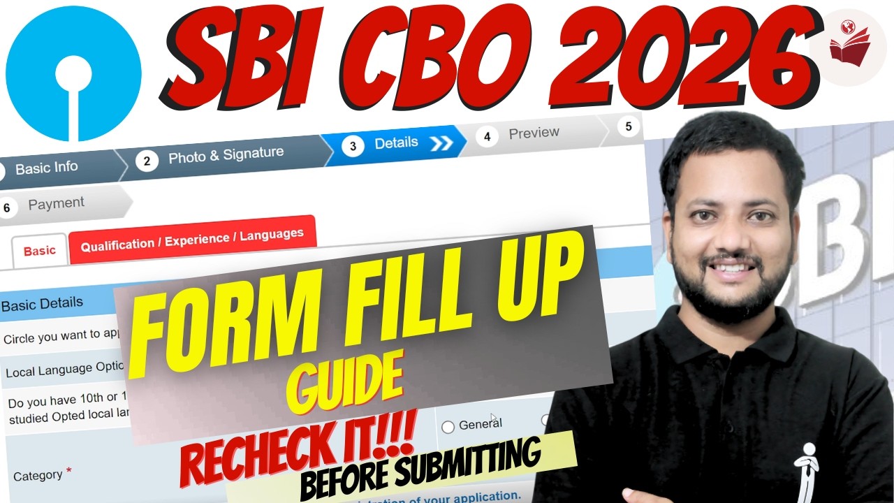 ⚠️ SBI CBO 2026 Form Fill Up: Don’t Make These Mistakes! 🛑 Basic Details Step-by-Step
