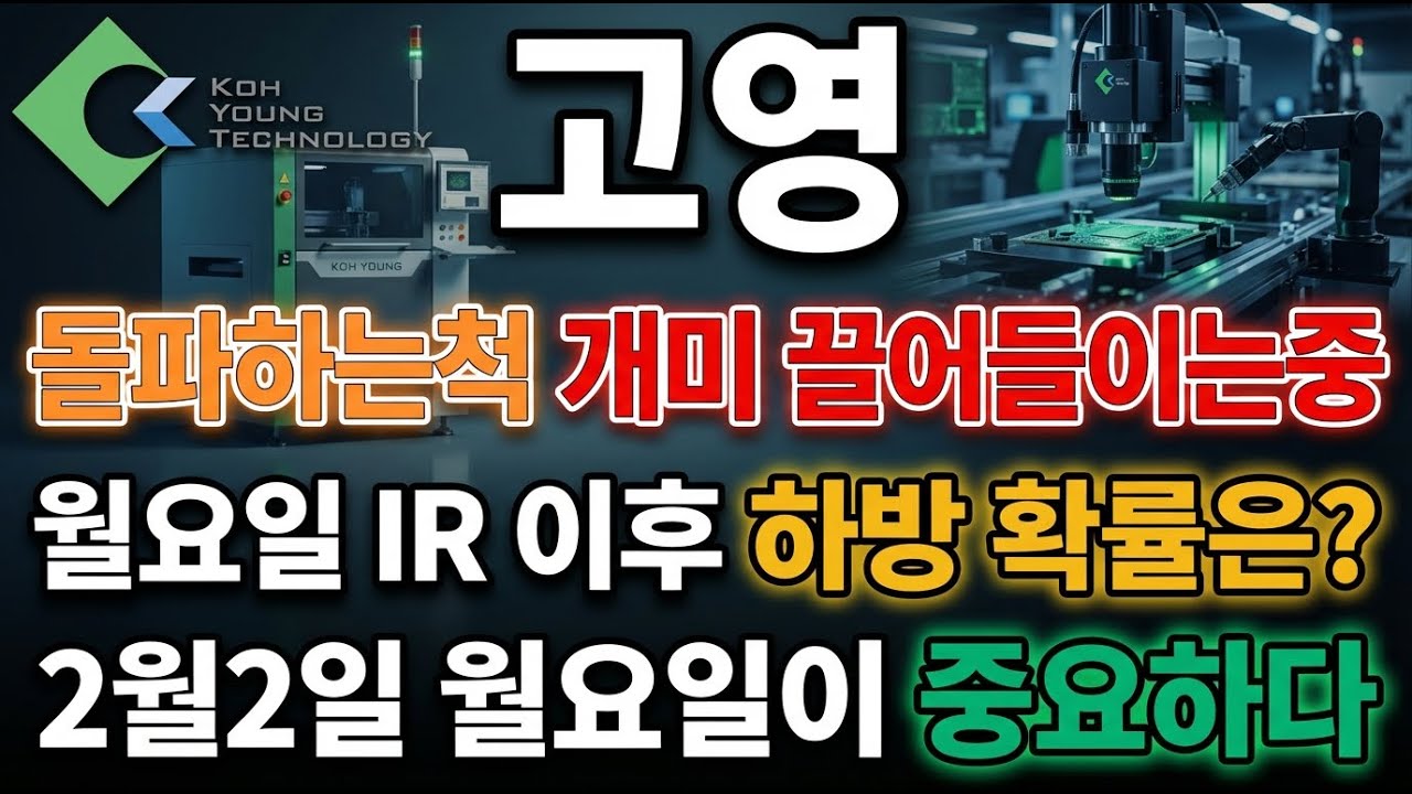 [고영 주가전망] 검사장비 회사로만 알면 절반밖에 모르는 겁니다 | 고영 #고영 #고영주가 #고영전망 #고영주가전망