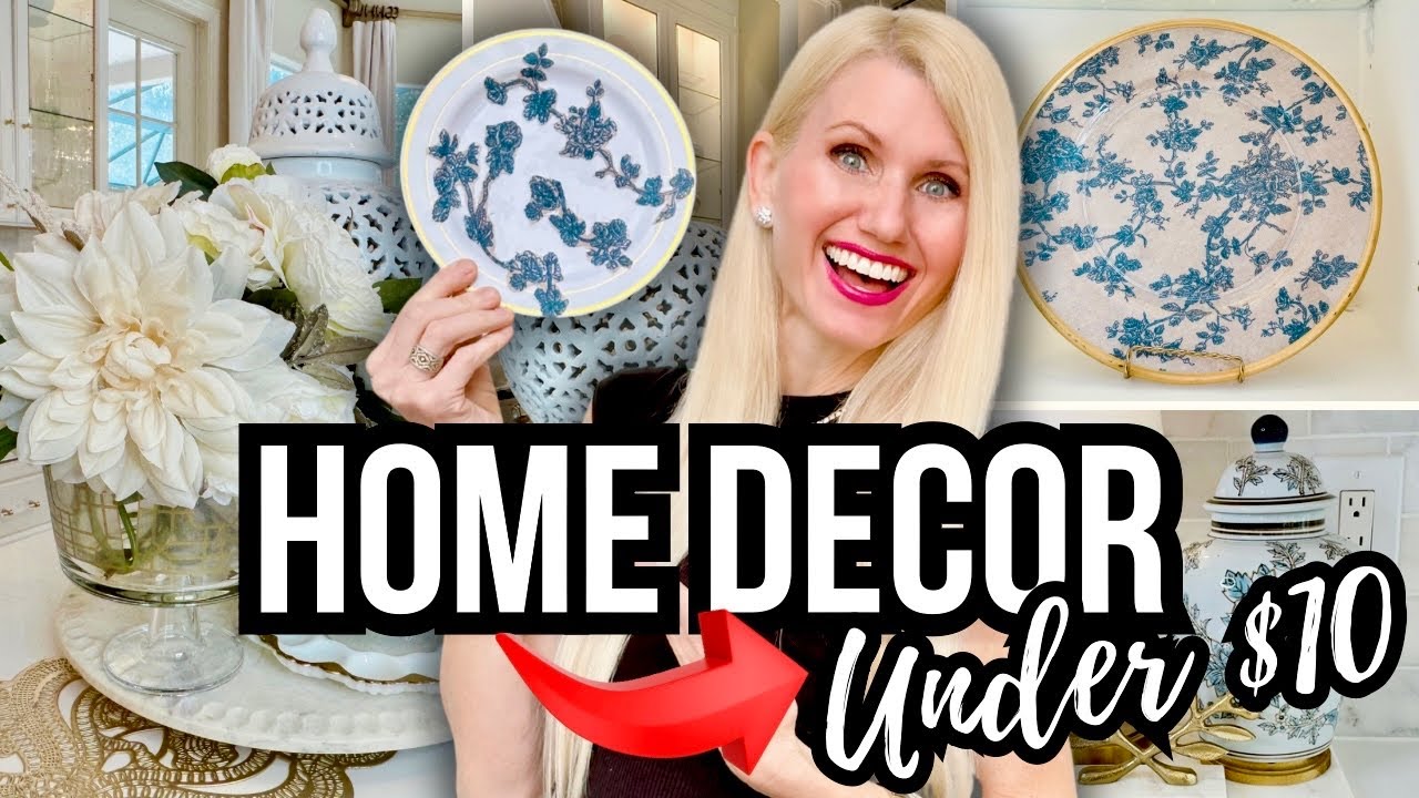 HIGH-END *DIY HOME DECOR* UNDER $10! + EASY KITCHEN MAKEOVER!