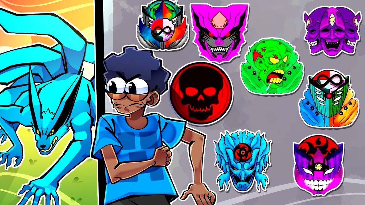Criei um ARSENAL DE MODOS contra a KURAMA DAS TREVAS Minecraft