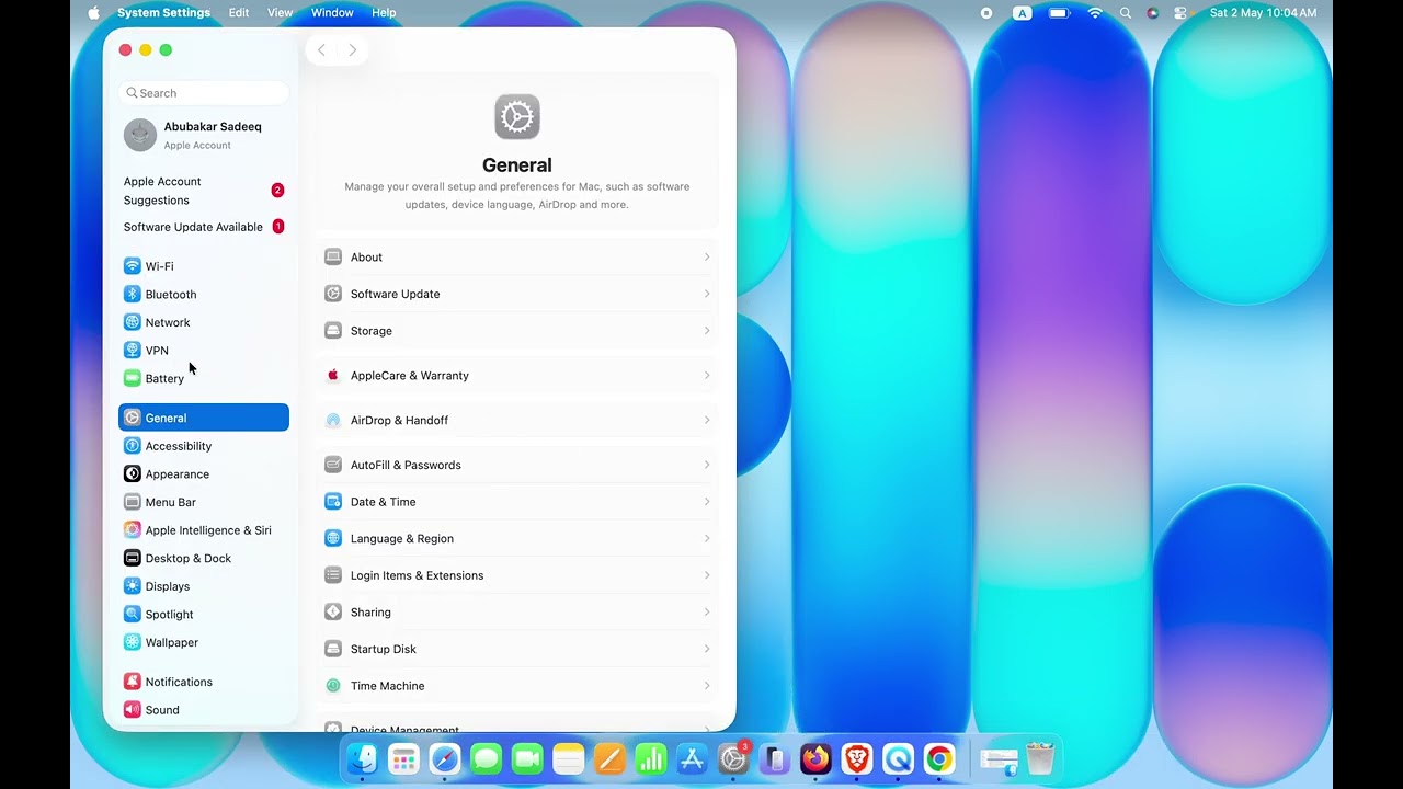 MacBook Neo: Как подключиться или отключить VPN