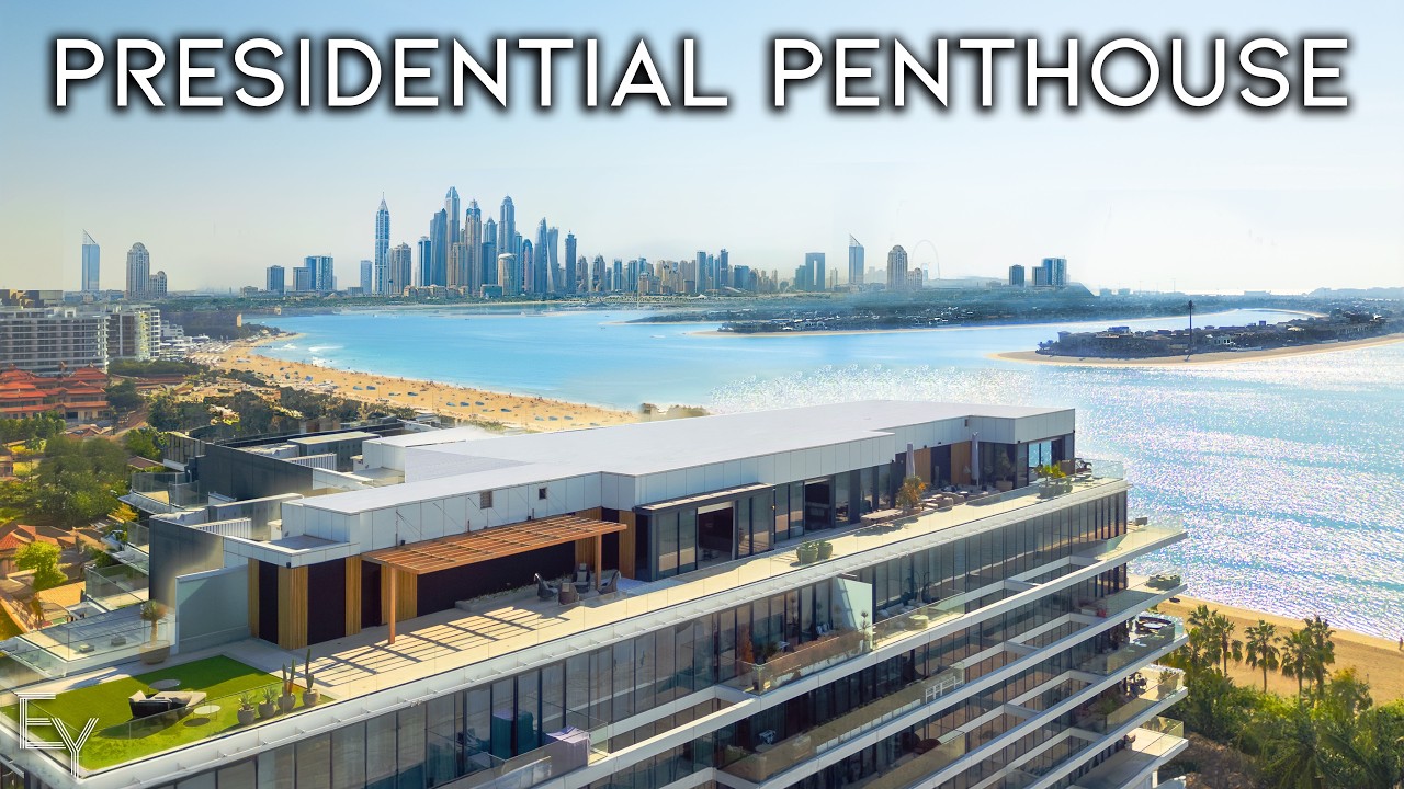 Touring a Dubai PRESIDENTIAL Penthouse with Insane Views of PALM JUMEIRAH!