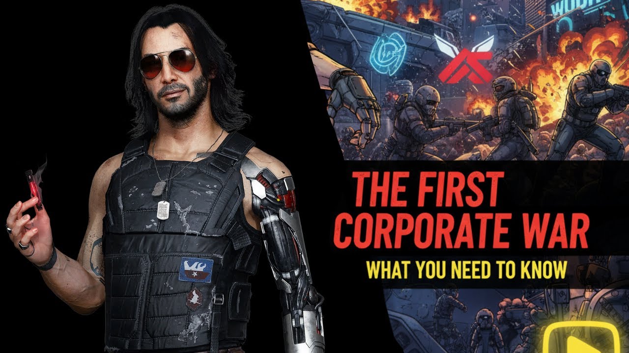 First Corporate War Explained by Johnny Silverhand (Extended) #cyberpunk2077 #cyberpunklore