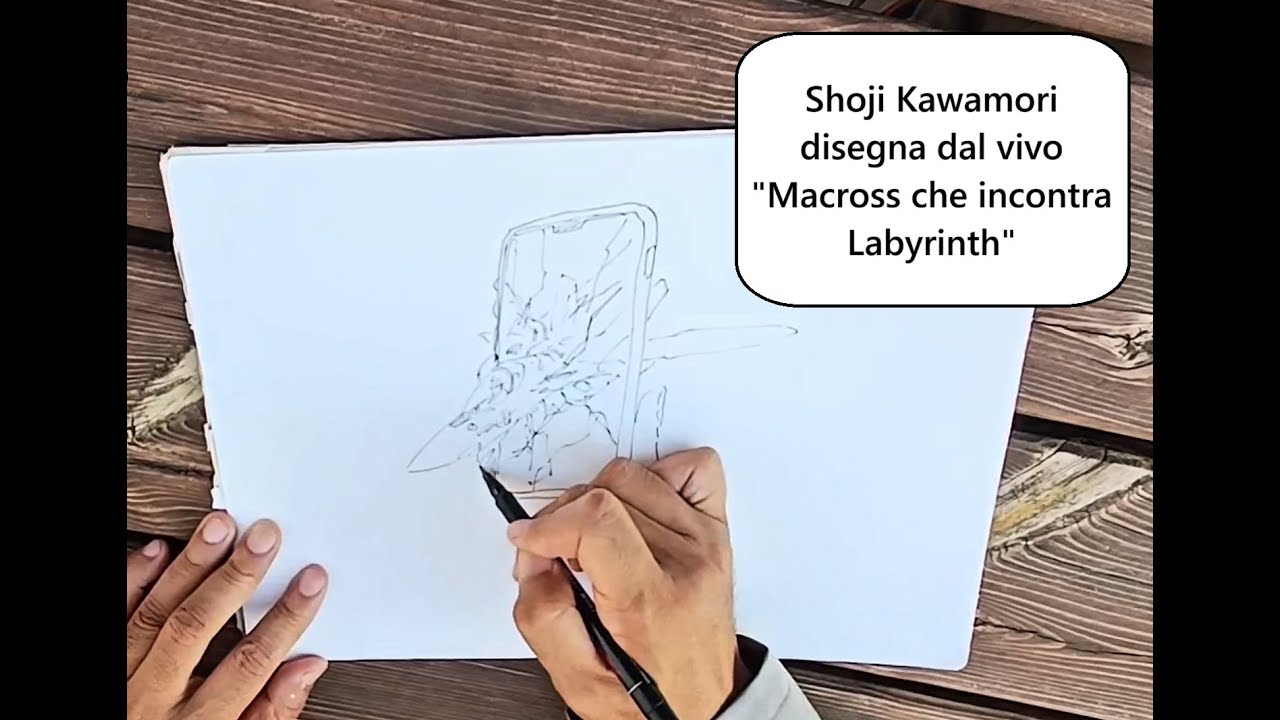 Shoji Kawamori disegna / drawing Macross + Labyrinth