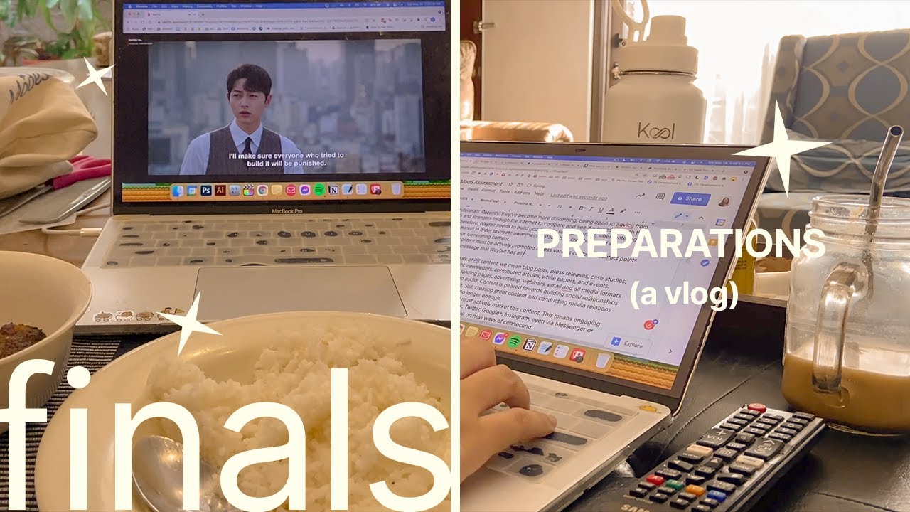 🤠 preparing for college finals | projects, internship + kdramas...