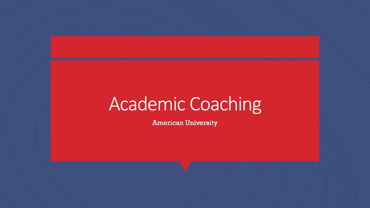 Welcome to Academic Coaching