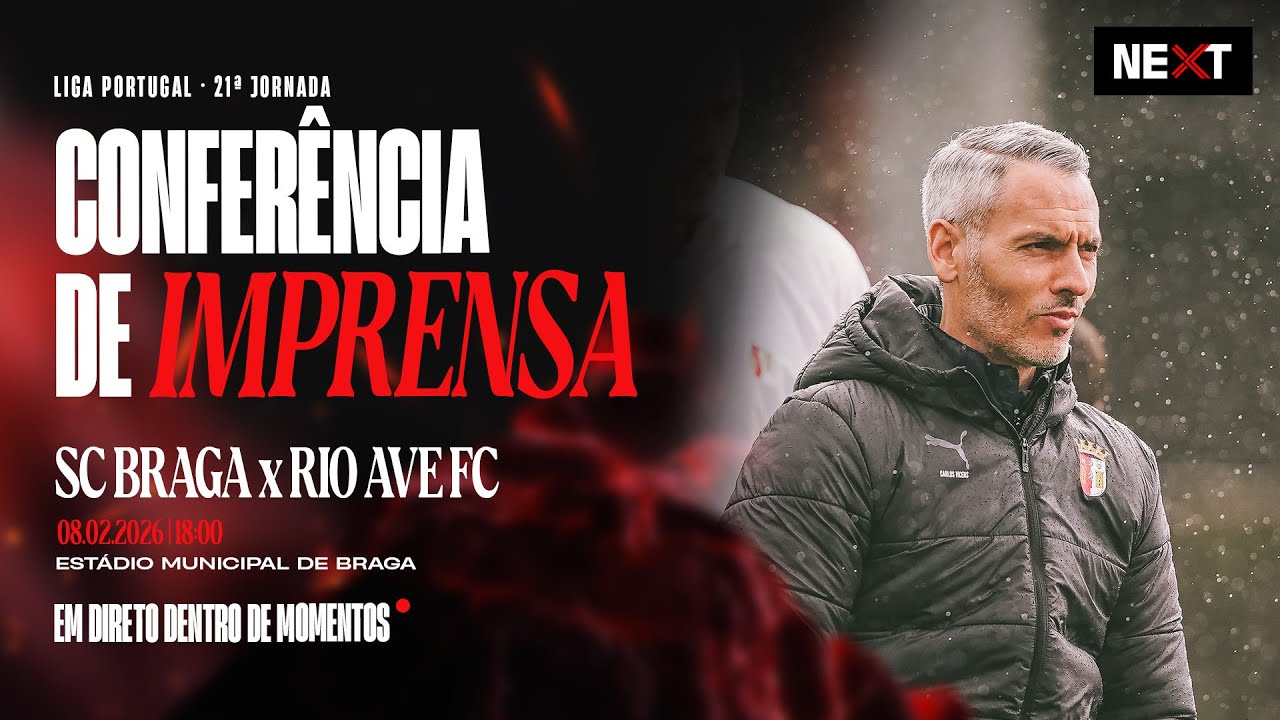 🔴 LIVE: Conferência de Imprensa | SC Braga x Rio Ave FC