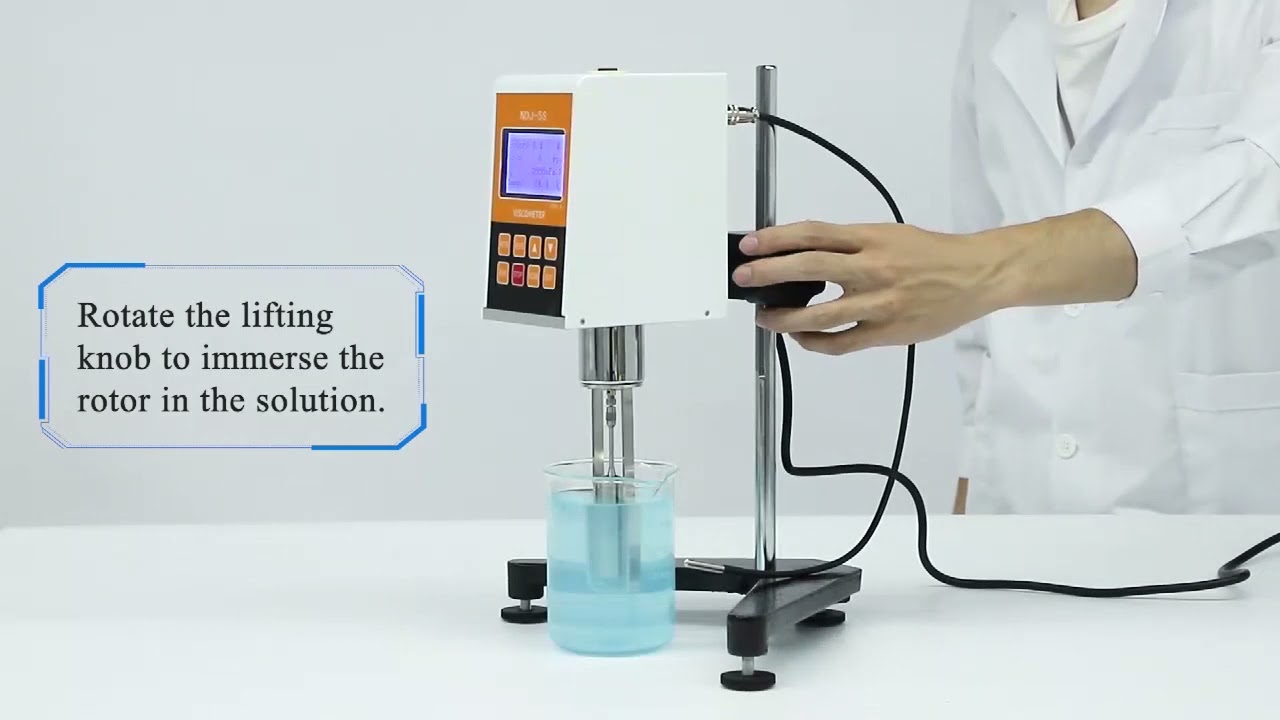 Bonvoisin Digital Rotary Viscometer 10-100,000mPa.S Digital Lab Rotational Viscosity with 4 Rotors