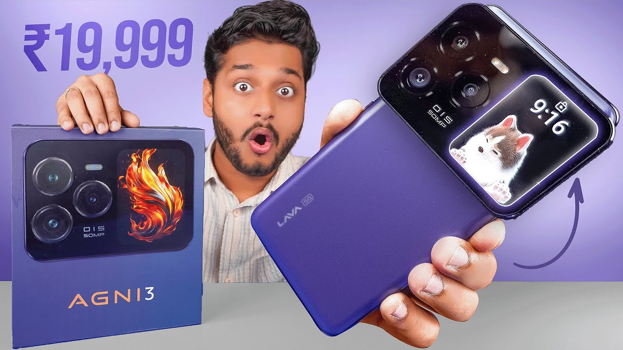 Lava Agni 3 Unboxing and Review | Most Innovative Smartphone Under 20000
