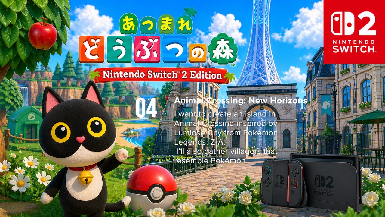 【見たことある？レアな会話！】ポケモンZ-A島｜初めて見たたぬきちの会話【最初から始める｜あつまれ どうぶつの森 Nintendo Switch 2 Edition｜Part4】#あつ森実況