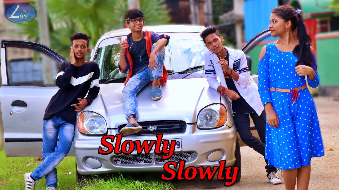 Slowly Slowly | Guru Randhawa | Pitbull  Cute Love Story | Love live| ft.Gourav