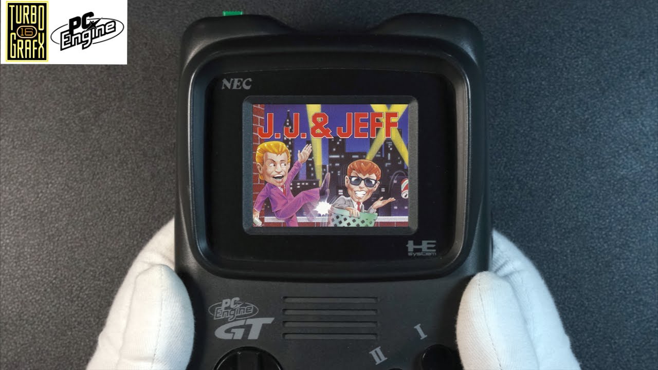 J.J. & Jeff NEC PC Engine GT (TurboExpress) Handheld Gameplay