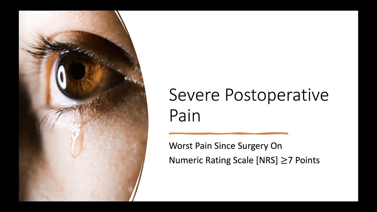 MANAGING PERIOP PAIN: PREDICTING AND MANAGING POST-OP PAIN