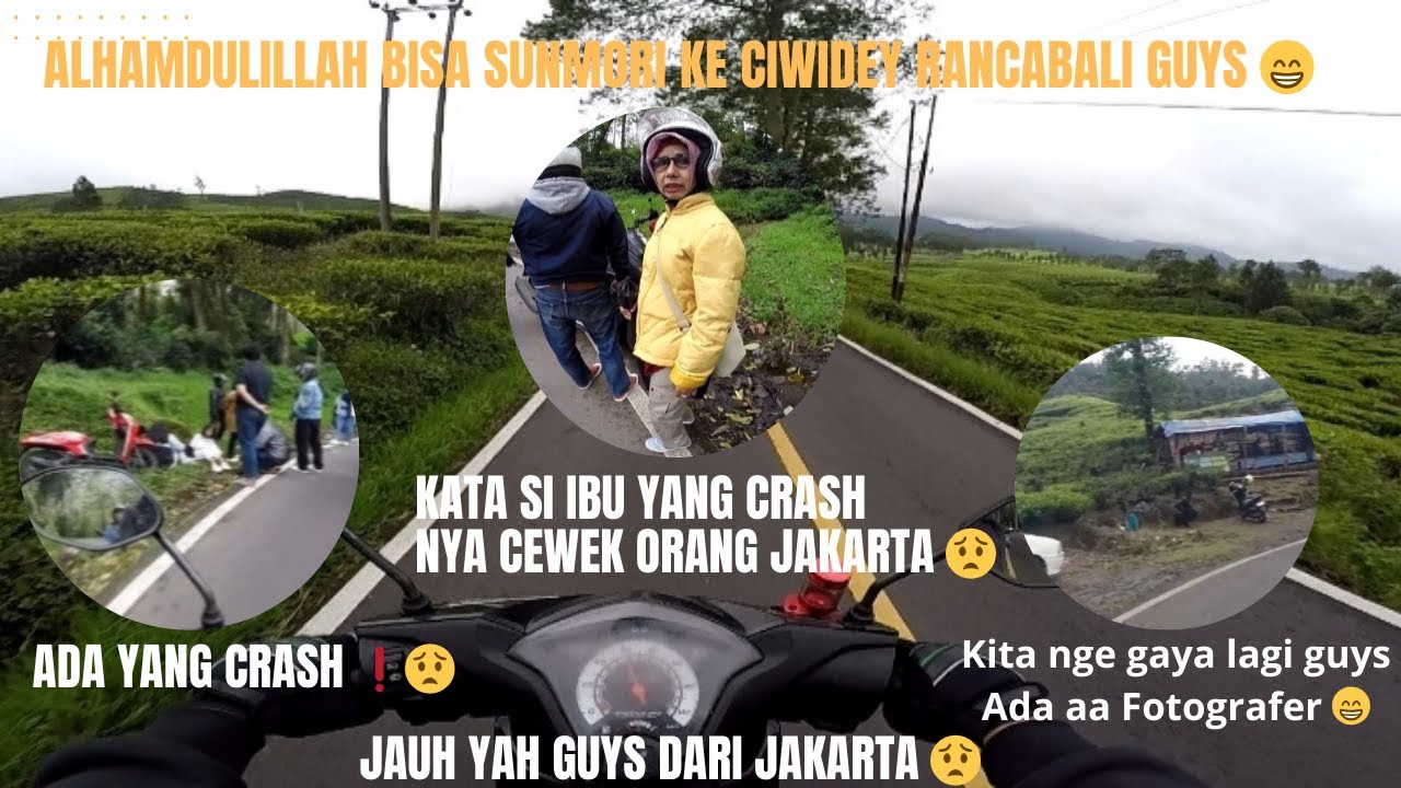 Sunmori Lagi Ke Ciwidey 🏍️💪🏻☕. NGERI ADA YANG CRASH PAS DI JALAN ❗😱