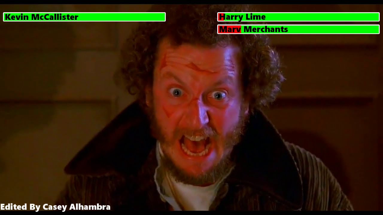 Home Alone 2 Final Battle with healthbars