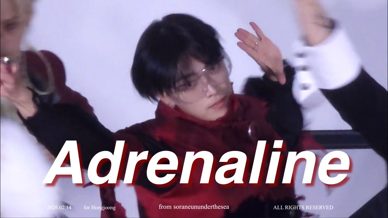 4K l 260214 ATEEZ 홍중 [ Adrenaline ] Hongjoong fancam 에이티즈 직캠 음중 미니 팬미팅