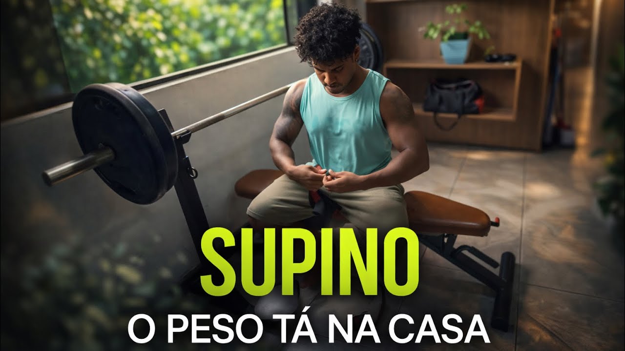 O PESO TÁ NA CASA - SUPINO #treinandoemcasa 
