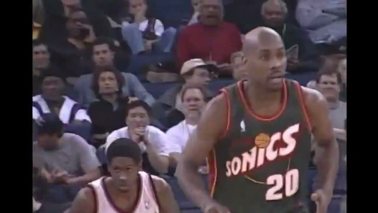 Gary Payton - Sonics at Warriors - 1/26/01