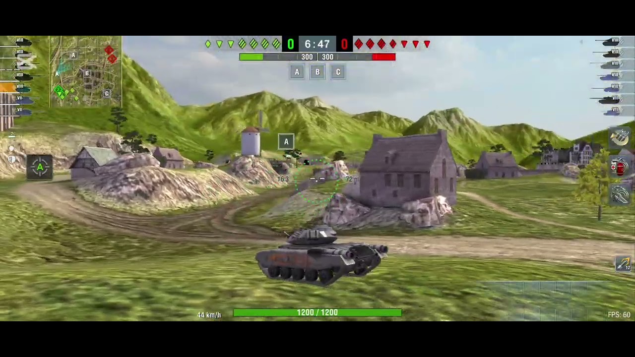 WoT Blitz Lansen C & T49 Action