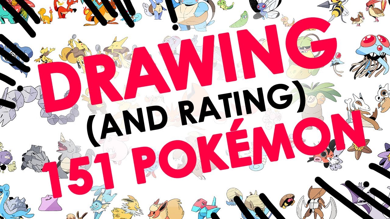 DRAWING & RATING 151 POKEMON - The Ultimate Time Lapse
