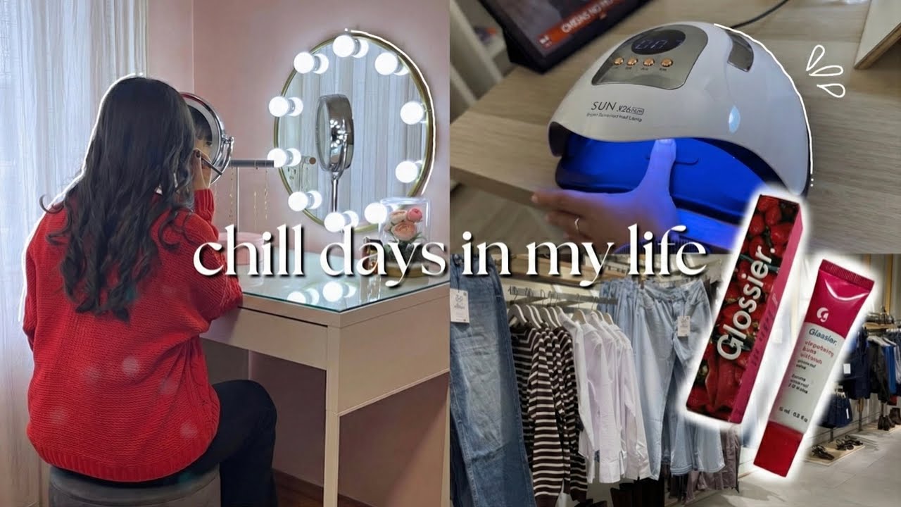 CHILL DAYS IN MY LIFE 🤍 Glossier Haul, Manhãs Calmas, GRWM, Shopping & Skincare