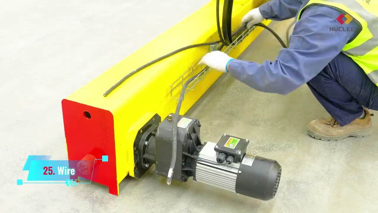 NUCLEON CRANE HD New Design Electric Single Girder Crane Installation Guide