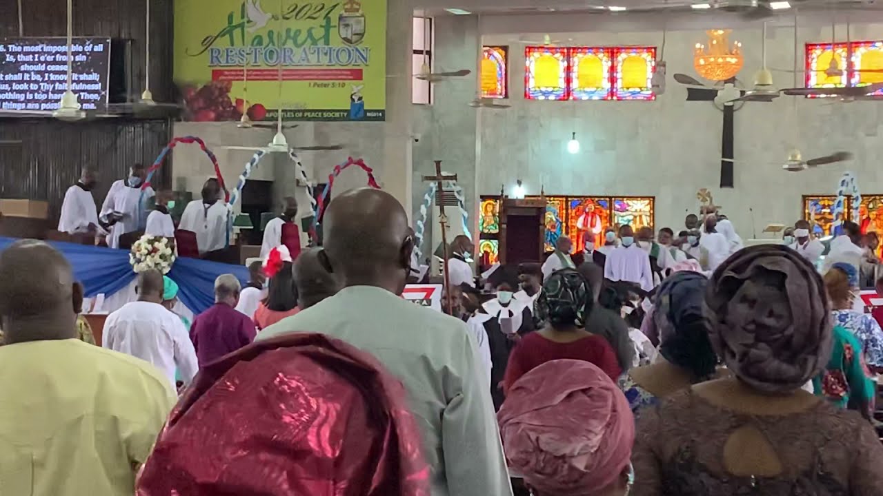 Anglican Church Recession at Archbishop Vining Cathedral Ikeja Lagos