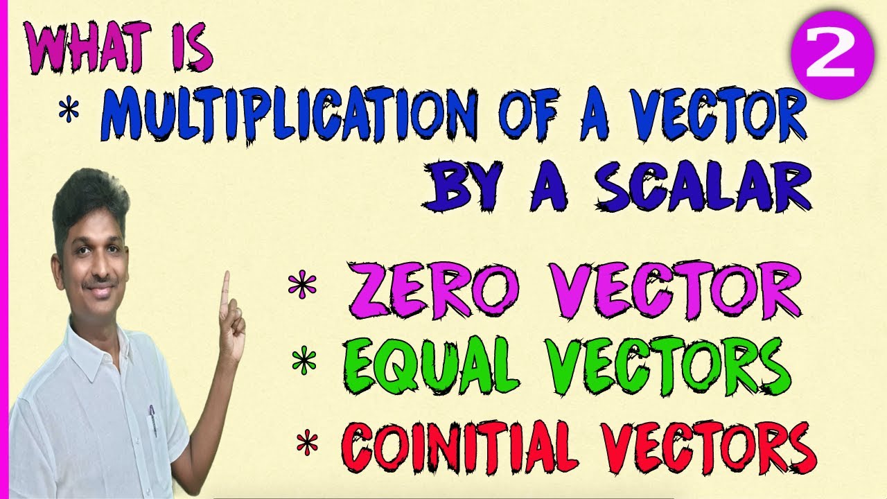 MULTIPLICATION OF A VECTOR BY A SCALAR || ZERO VECTOR DEFINITION AND EXAMPLES || VECTOR ALGEBRA