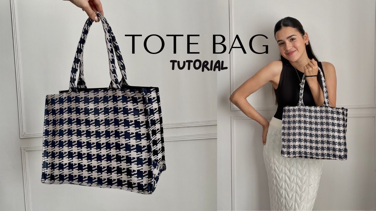 TOTE BAG TUTORIAL🖤 diy -Becky Val