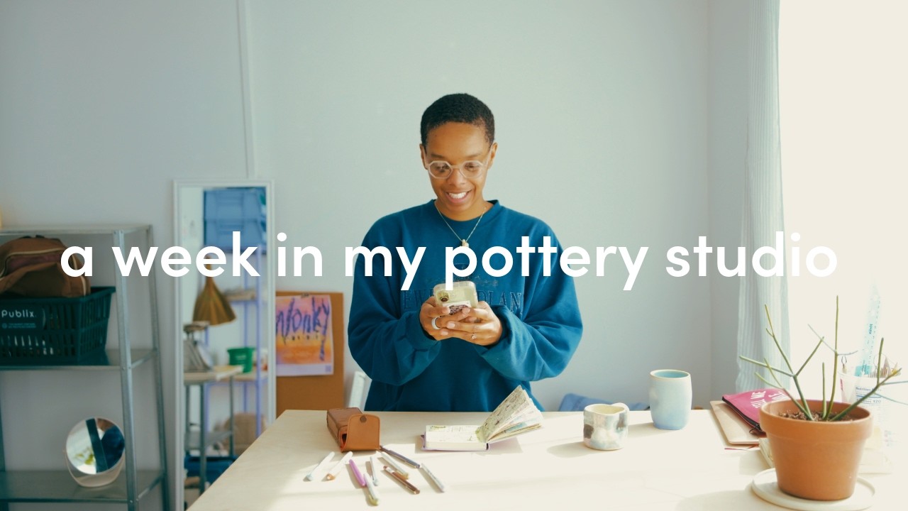 a week in my studio as a ceramic artist: working on a gallery piece and running my small business!