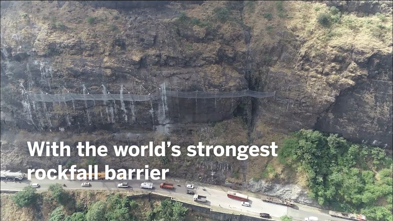 10'000 kJ Rockfall Protection is installed in India