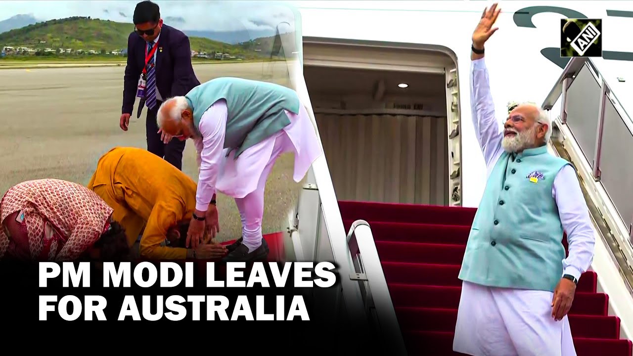 Prime Minister Narendra Modi emplanes for Australia after concluding PNG visit