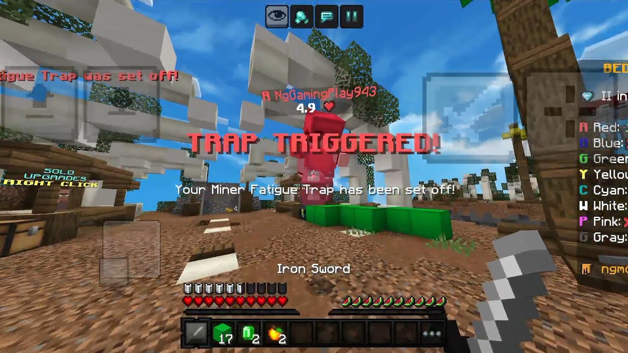 Solo Bedwars Nethergames (uncut gameplay)