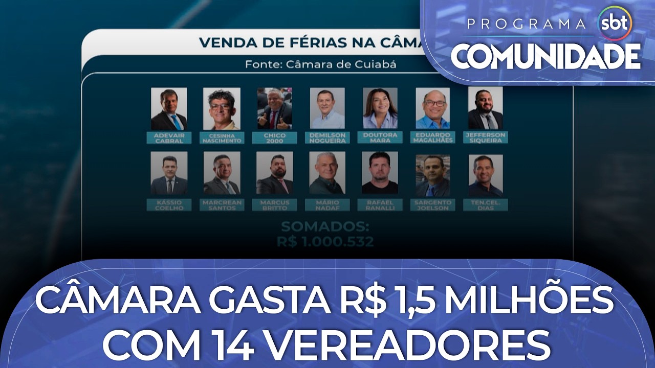 Venda de férias: Câmara gasta R$ 1,5 milhões com 14 vereadores